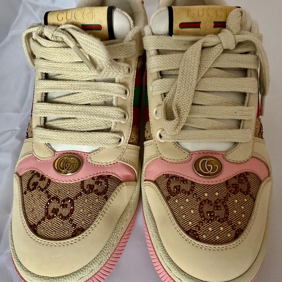 GUCCI Screener GG Canvas Crystal Sneakers - Picture 9 of 10